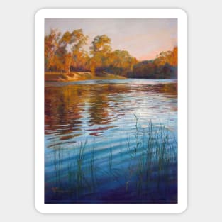 'Evening Reflections' - Goulburn River Sticker